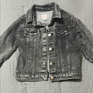 Kids Black Denim Jacket